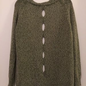 Green Eyelet Sweater RDI Nordstrom Rack